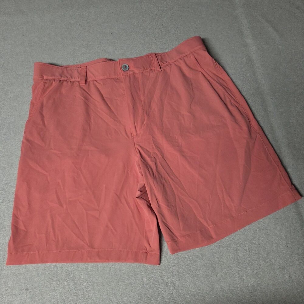 Southern Tide Brrr-die Performance 8" Golf Shorts Mens 36 Salmon Pink Stretch